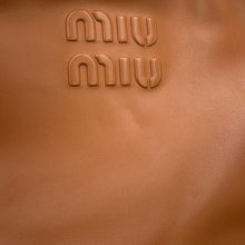 将图像加载到图库查看器中，MIUMIU Bo Bag Cognac5BB117 Leather Size Large
