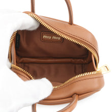Load image into Gallery viewer, MIUMIU Bow Bag Charm Cognac5NR036 Leather
