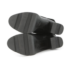 Load image into Gallery viewer, LOUIS VUITTON LV Beaubourg Line EncreBoots Black Leather Shearling Size 38
