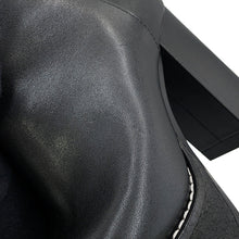 Load image into Gallery viewer, LOUIS VUITTON LV Beaubourg Line EncreBoots Black Leather Shearling Size 38
