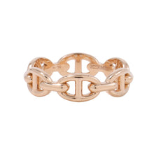 将图像加载到图库查看器中，HERMES Chaine d&#39;Ancre Anchene Ring Size PM/55/#15 18K Pink Gold
