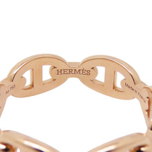 Load image into Gallery viewer, HERMES Chaine d&#39;Ancre Anchene Ring Size PM/55/#15 18K Pink Gold
