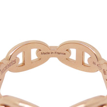 Load image into Gallery viewer, HERMES Chaine d&#39;Ancre Anchene Ring Size PM/55/#15 18K Pink Gold
