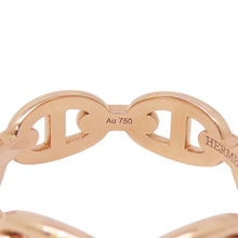 Load image into Gallery viewer, HERMES Chaine d&#39;Ancre Anchene Ring Size PM/55/#15 18K Pink Gold
