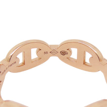 Load image into Gallery viewer, HERMES Chaine d&#39;Ancre Anchene Ring Size PM/55/#15 18K Pink Gold
