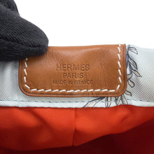 将图像加载到图库查看器中，HERMES All-over print Fourbi Blue/Multicolor Silk100% Size 20
