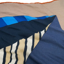 Load image into Gallery viewer, HERMES Giant Square La Selle Imaginaire Imaginary Saddle Size 140 Marron glacé/Blue/Ochre Cashmere70% Silk30%
