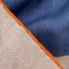 Load image into Gallery viewer, HERMES Giant Square La Selle Imaginaire Imaginary Saddle Size 140 Marron glacé/Blue/Ochre Cashmere70% Silk30%
