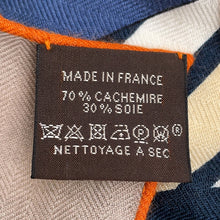 Load image into Gallery viewer, HERMES Giant Square La Selle Imaginaire Imaginary Saddle Size 140 Marron glacé/Blue/Ochre Cashmere70% Silk30%
