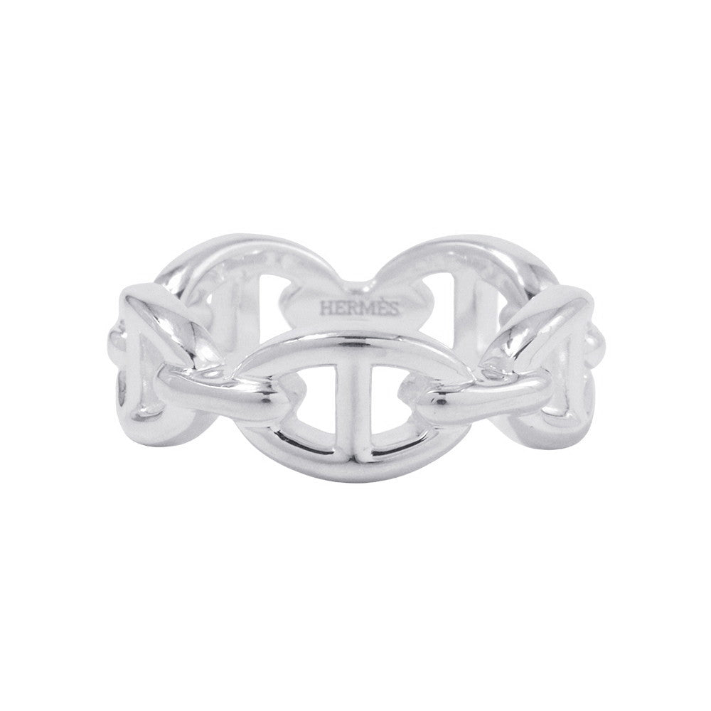 HERMES Chaine d'Ancre Anchene Ring Size PM/53/#13 SV925