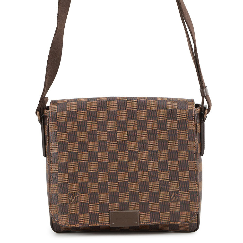 LOUIS VUITTON District BrownN41213 Damier Ebene Canvas Size PM
