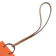 将图像加载到图库查看器中，HERMES Sac Orange Feu/Gold Lambskin
