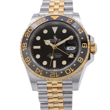 将图像加载到图库查看器中，ROLEX GMT MasterⅡ W40mm Stainless Steel K18YG Black Dial126713GRNR
