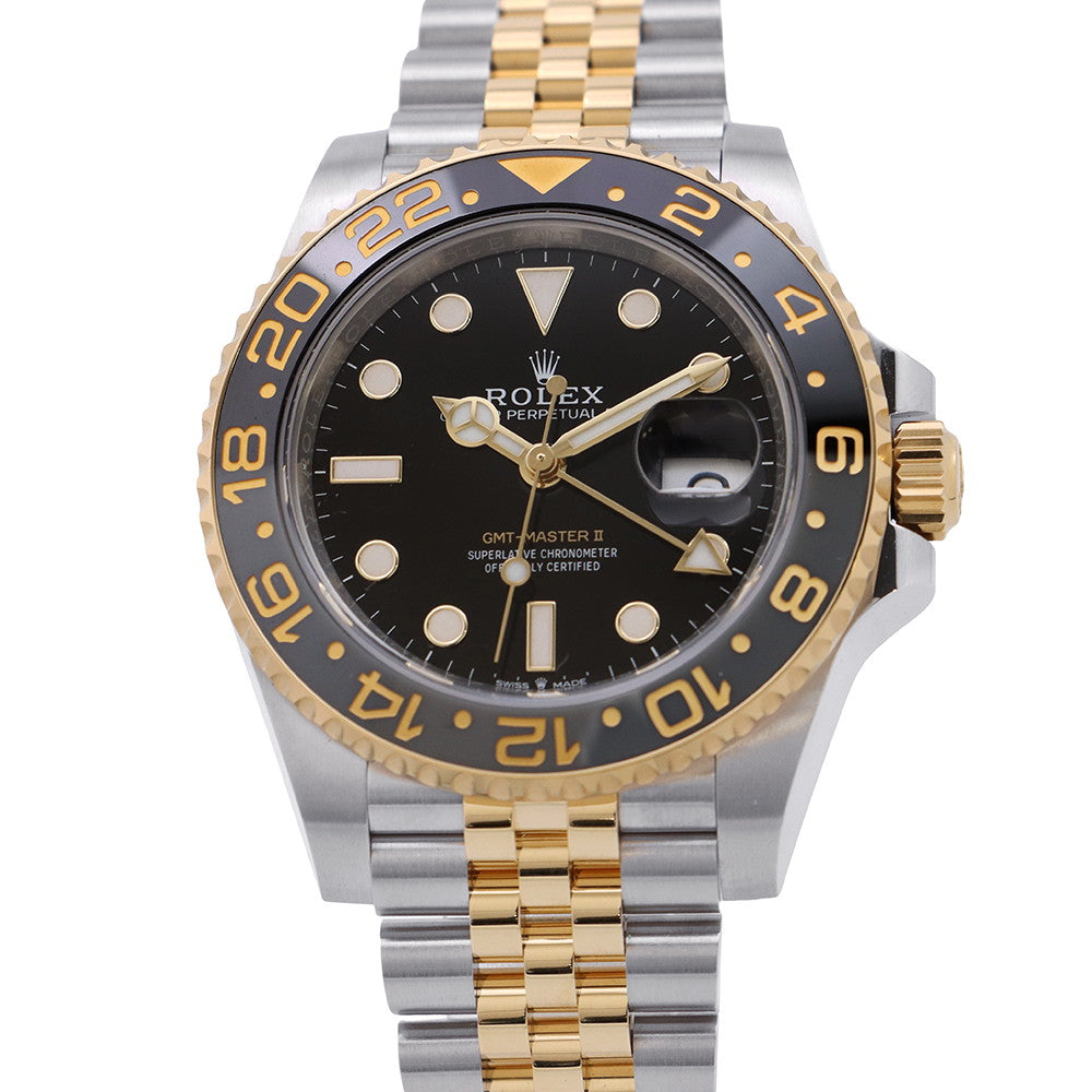 ROLEX GMT MasterⅡ W40mm Stainless Steel K18YG Black Dial126713GRNR