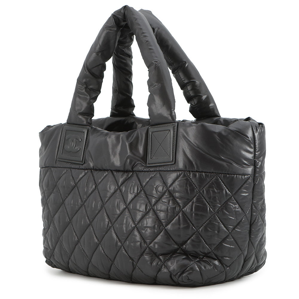 CHANEL Coco Cocoon Tote Bag BlackA48610 Nylon