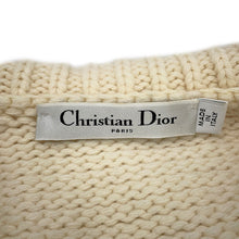Load image into Gallery viewer, Dior Sailor knit cardigan Size 34 Ivory154G02AM305 Linen70% Cashmere30%
