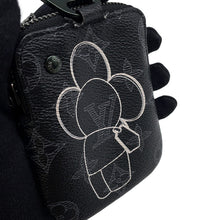 Load image into Gallery viewer, LOUIS VUITTON Zip Key Ring BlackM62895 Monogram Eclipse
