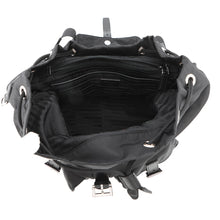 Load image into Gallery viewer, PRADA Medium Re-Nylon Backpack with Pouch Black1BZ811 Nylon Size Medium
