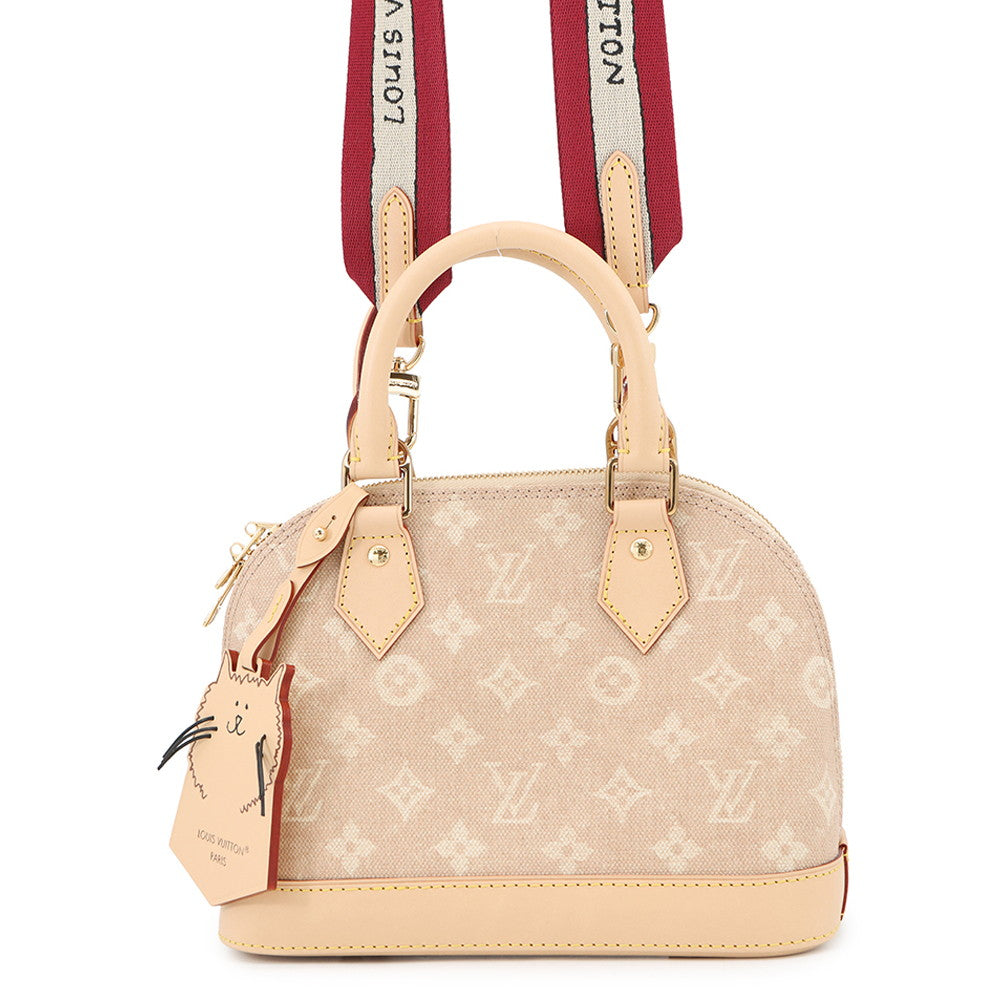 LOUIS VUITTON Alma BeigeM25728 Miaowgram Canvas Size BB