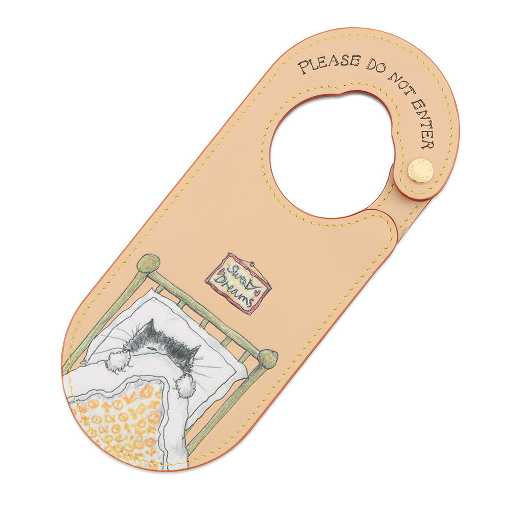 LOUIS VUITTON Bag Charm・Sleeping Cat Door Sign ArizonaM02947 Monogram