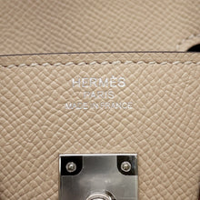 将图像加载到图库查看器中，HERMES Birkin tricolor Trench/Craie/Etoupe Epsom Size 25
