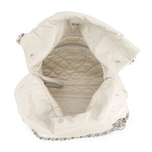 Load image into Gallery viewer, CHANEL CHANEL22 CHANEL22 Handbag Light GrayAS3260 Shiny Calf Leather Size Small
