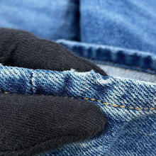 将图像加载到图库查看器中，CHANEL CC Logo Washed Denim Pants Size 38 BlueP76791 Cotton100%
