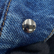 Load image into Gallery viewer, CHANEL CC Logo Washed Denim Pants Size 38 BlueP76791 Cotton100%
