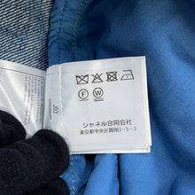 将图像加载到图库查看器中，CHANEL CC Logo Washed Denim Pants Size 38 BlueP76791 Cotton100%
