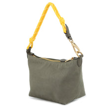 Load image into Gallery viewer, MIUMIU Gabardine Pouch Khaki/Yellow5NE841 Cotton Canvas Size 7.3&quot;
