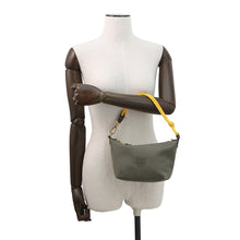 Load image into Gallery viewer, MIUMIU Gabardine Pouch Khaki/Yellow5NE841 Cotton Canvas Size 7.3&quot;
