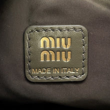 Load image into Gallery viewer, MIUMIU Gabardine Pouch Khaki/Yellow5NE841 Cotton Canvas Size 7.3&quot;
