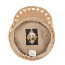 将图像加载到图库查看器中，HERMES Vauban Sailor Cap Size 57 CamelH232034N Wool 100%
