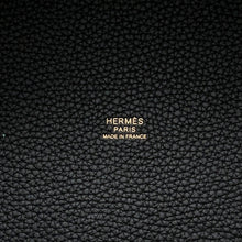 将图像加载到图库查看器中，HERMES Picotin Padlock Black Taurillon Clemence Size MM
