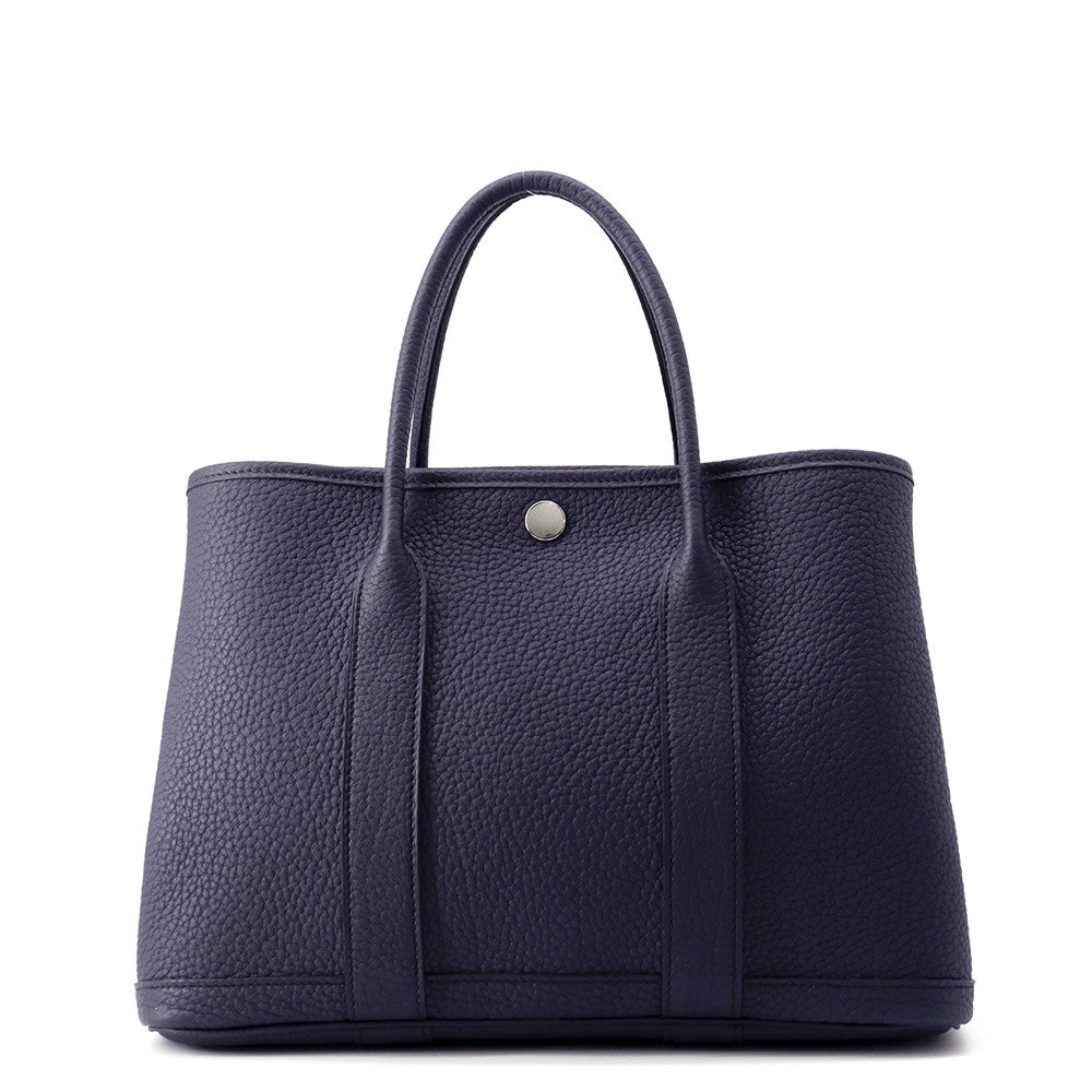 HERMES Garden Party Blue Indigo Negonda Leather Size TPM