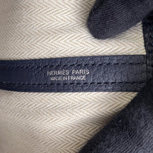 将图像加载到图库查看器中，HERMES Garden Party Blue Indigo Negonda Leather Size TPM
