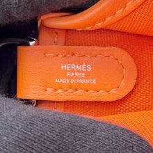 将图像加载到图库查看器中，HERMES Neo Evelyne Jaune d'or/Feu Toile Officier Swift Leather Size TPM
