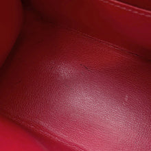 将图像加载到图库查看器中，HERMES Mini Kelly Owl Green/Rouge H Silk Box Calf Leather Size 20
