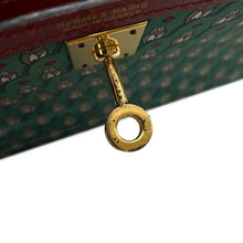 将图像加载到图库查看器中，HERMES Mini Kelly Owl Green/Rouge H Silk Box Calf Leather Size 20
