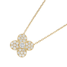 将图像加载到图库查看器中，Van Cleef &amp; Arpels Trefle Necklace Large ModelVCAR58000 18K Yellow Gold
