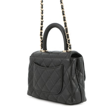 将图像加载到图库查看器中，CHANEL Matelasse Coco Handle BlackAP4244 Caviar Leather Size Mini mini
