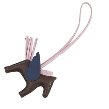 将图像加载到图库查看器中，HERMES Rodeo Pegasus RougeSellier/Blue Saphir/Mauve Sylvestre Lambskin Size PM
