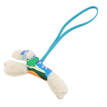 Load image into Gallery viewer, HERMES Buddy Bag Charm Aloha Blue Hydra/Vert Comics Lambskin Mouton
