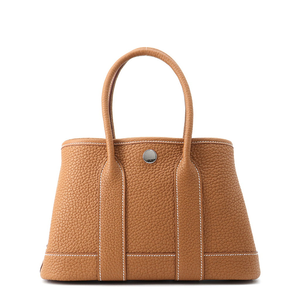 HERMES Neo Garden Gold Negonda Leather Size 23