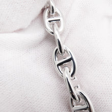 将图像加载到图库查看器中，HERMES Chaine d&#39;Ancre Necklace 43 frames Size PM SV925
