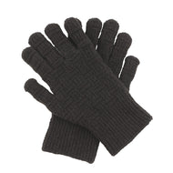 Bottega Veneta Gloves Intreccio Size M Brown708694 Wool Cashmere Nylon Polyurethane