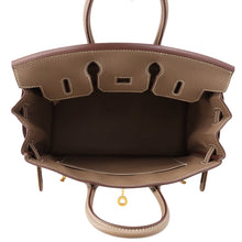 将图像加载到图库查看器中，HERMES Birkin Etoupe Togo Leather Size 25
