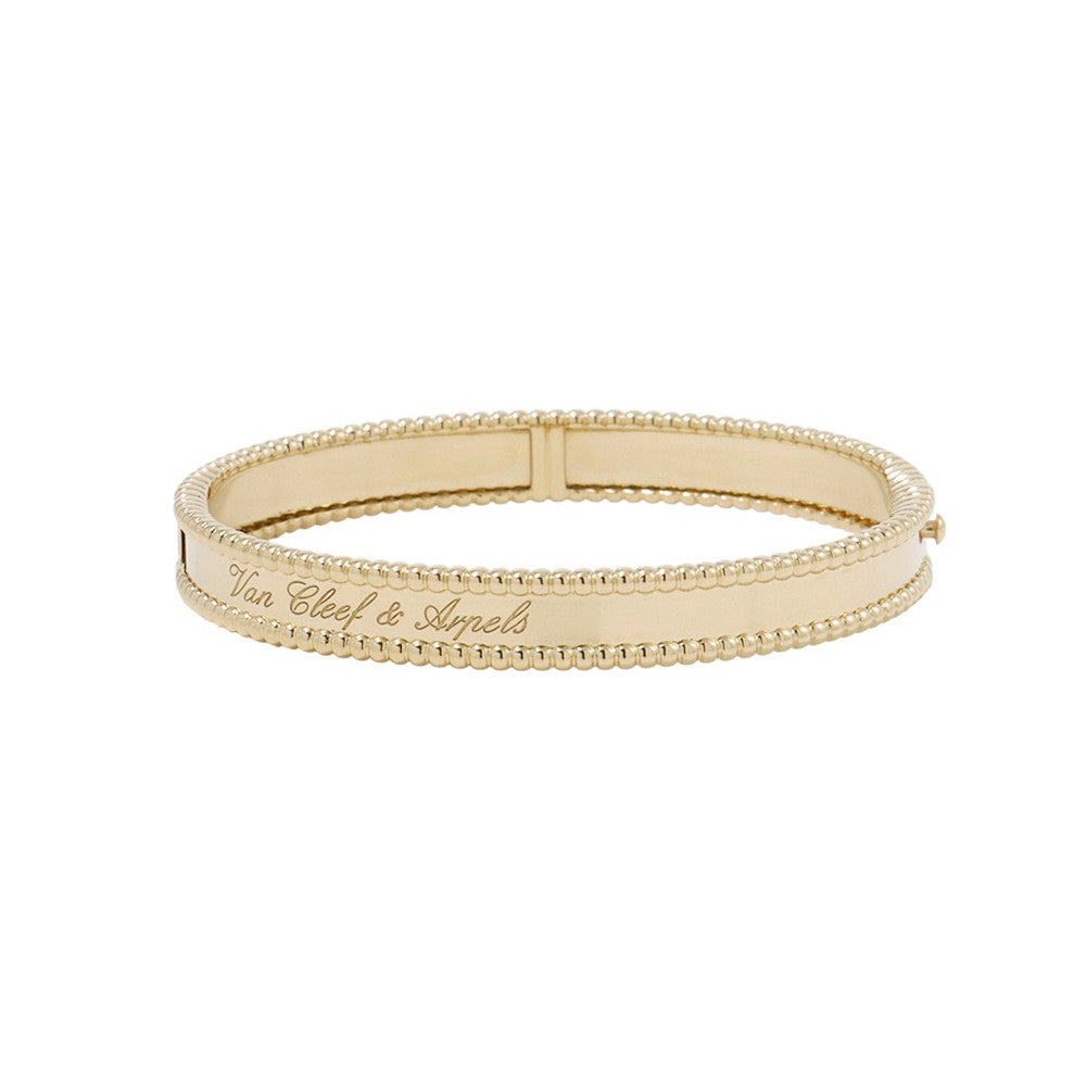 Van Cleef & Arpels Perlée Senior Tulle Bracelet Size SVCARP3K300 18K Yellow Gold