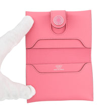 将图像加载到图库查看器中，HERMES Card Case RMS Rose AzaleeH084148C Evercolor
