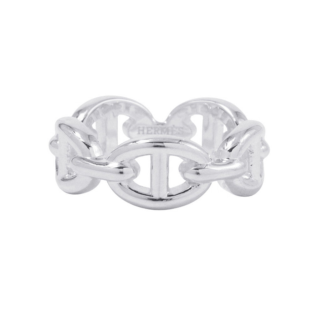 HERMES Chaine d'Ancre Anchene Ring Size PM/51/#11 SV925